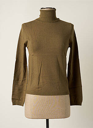 Pulover cu guler înalt verde STEFAN GREEN femeie