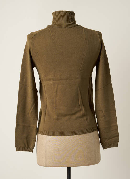 Pulover cu guler înalt verde STEFAN GREEN femeie