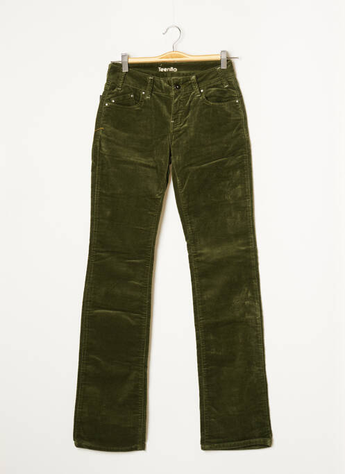 Pantalon drept verde TEENFLO femeie