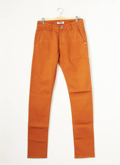 Pantalon chino maro VIRTUE bărbat