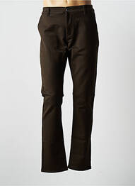 Pantalon chino elasticitate mărime normală verde VIRTUE bărbat