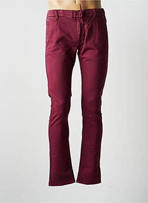 Pantalon chino elasticitate mărime normală roșu VIRTUE bărbat