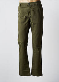 Pantalon chino elasticitate mărime normală verde VIRTUE bărbat