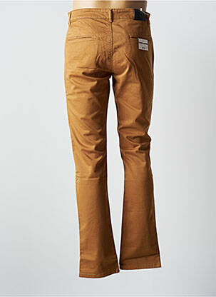 Pantalon chino elasticitate mărime normală maro VIRTUE bărbat