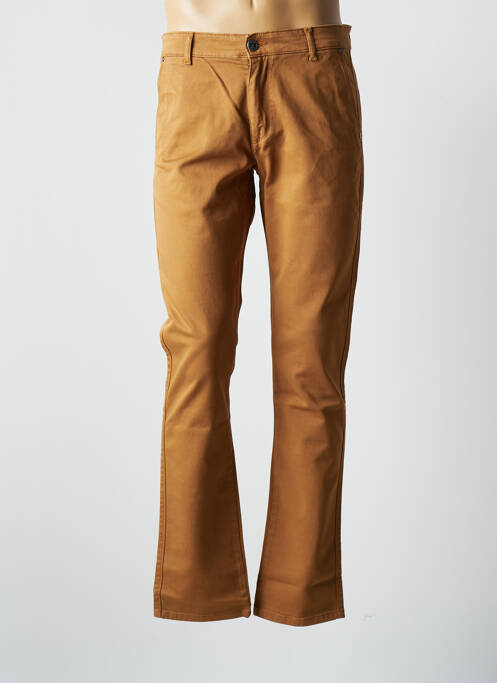 Pantalon chino maro VIRTUE bărbat