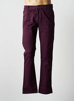 Pantalon chino elasticitate mărime normală violet VIRTUE bărbat