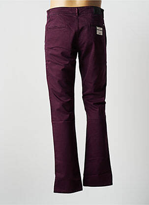 Pantalon chino elasticitate mărime normală violet VIRTUE bărbat