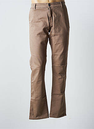 Pantalon chino maro VIRTUE bărbat