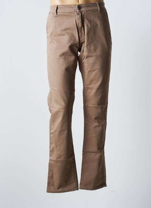 Pantalon chino maro VIRTUE bărbat