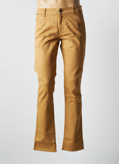 Pantalon chino maro VIRTUE bărbat