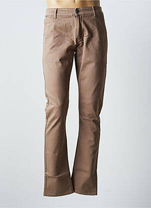 Pantalon chino maro VIRTUE bărbat