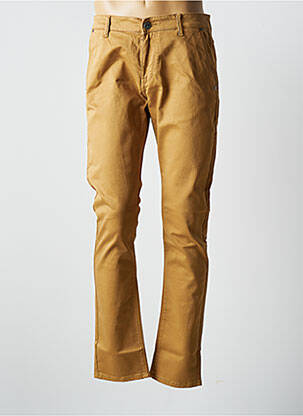 Pantalon chino elasticitate mărime normală maro VIRTUE bărbat