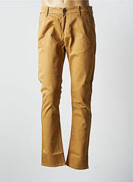 Pantalon chino elasticitate mărime normală maro VIRTUE bărbat
