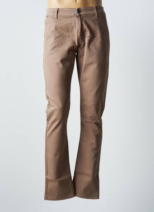 Pantalon chino maro VIRTUE bărbat