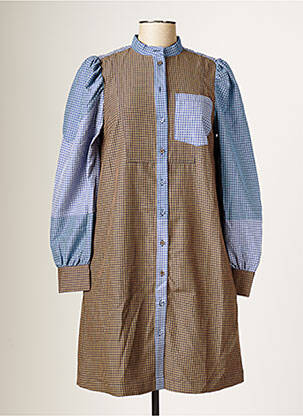 Rochie midi maro NUMPH femeie