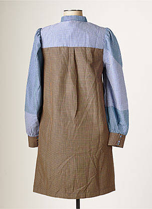 Rochie midi mâneci lungi mâneci lungi maro NUMPH femeie
