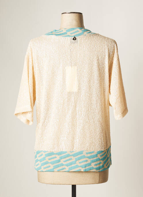 Top mâneci scurte mâneci scurte bej DIXIE femme