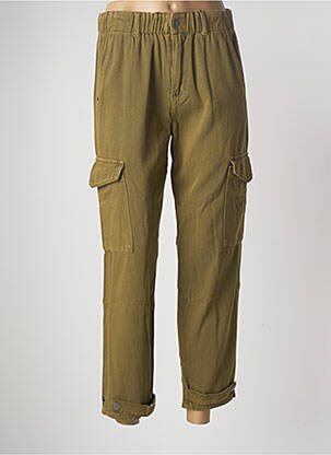 Pantalon cargo buzunare mărime normală verde KAFFE femeie