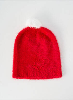 Căciulă tricot tricot pufos roșu VL COLLECTION femeie