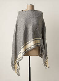 Poncho guler în v gri VL COLLECTION femme