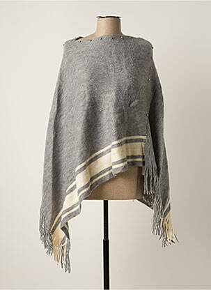 Poncho gri VL COLLECTION femeie