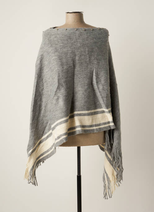 Poncho gri VL COLLECTION femeie