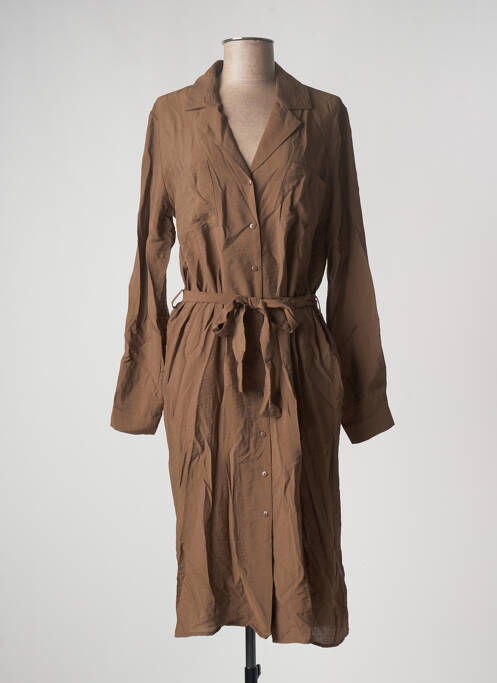 Rochie midi maro OBJECT femeie