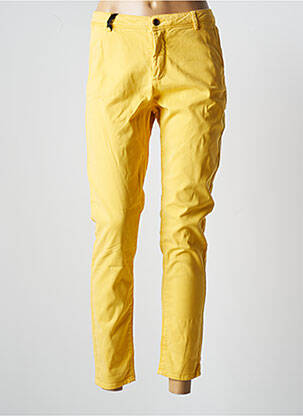 Pantalon chino talie joasă talie joasă galben TEDDY SMITH femeie