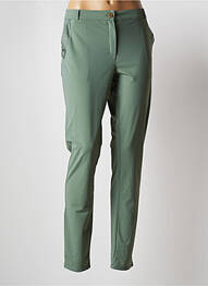Pantalon chino închidere cu fermoar sub clapetă cu nasturi mărime normală verde HBT femme