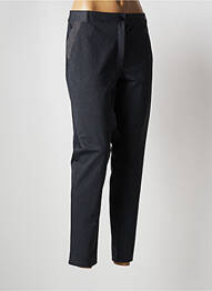 Pantalon chino închidere cu fermoar sub clapetă cu nasturi mărime normală gri HBT femme