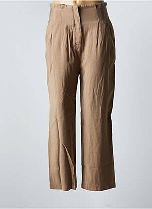 Pantalon drept bej RUE MAZARINE femeie