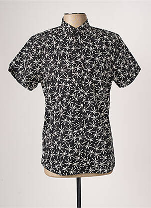 Cămașă cu mâneci scurte negru LE TEMPS DES CERISES bărbat