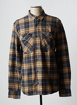 Cămașă cu mâneci lungi maro TEDDY SMITH bărbat