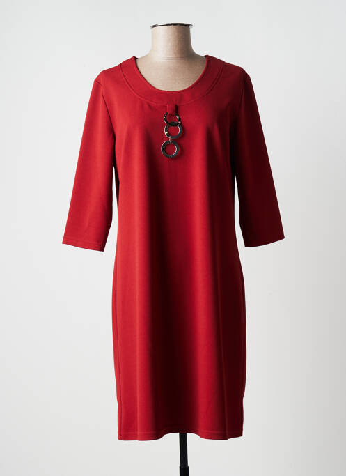 Rochie midi maro HALOGENE femeie