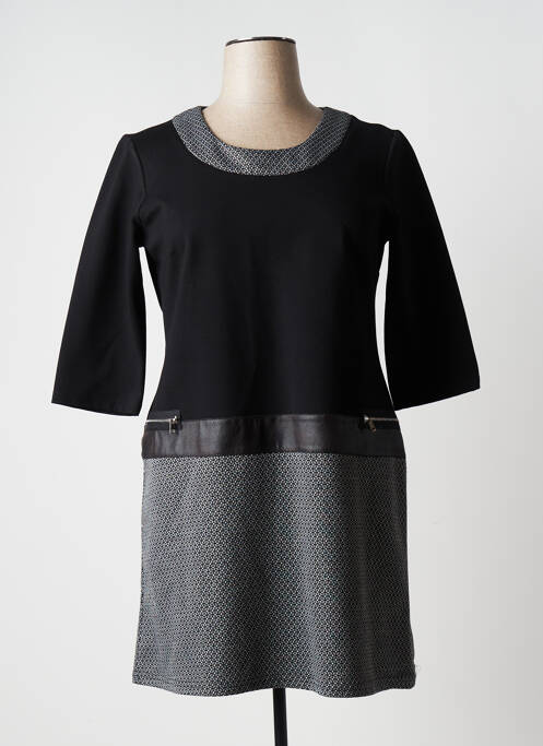 Rochie midi negru HALOGENE femeie