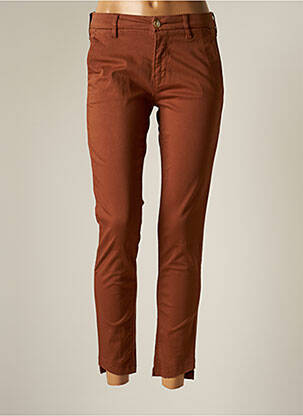 Pantalon chino maro FIVE femeie
