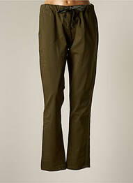 Pantalon chino țesătură poplin mărime normală verde PAKO LITTO femme
