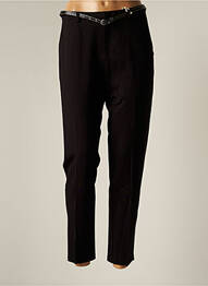 Pantalon slim țesătură poplin mărime normală negru SCOTCH & SODA femme