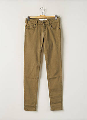 Pantalon slim galben FIVE femeie