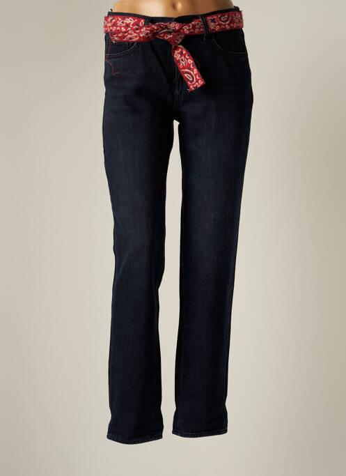 Blugi cu croială dreaptă albastru FIVE femeie