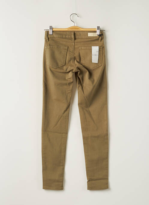 Pantalon slim galben FIVE femeie