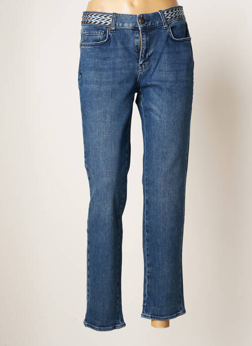 Blugi cu croială slim albastru FIVE femeie