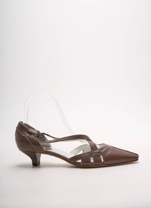 Sandale/Pantofi decupați maro DYVA femeie