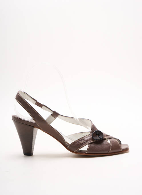 Sandale/Pantofi decupați maro DYVA femeie