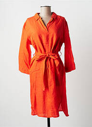 Rochie midi mâneci 3/4 mâneci 3/4 portocaliu TONI femme