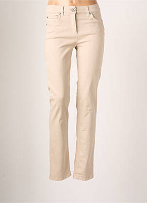 Pantalon slim bej ANNA MONTANA femeie