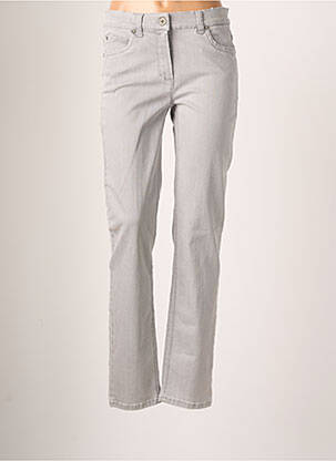 Pantalon drept gri ANNA MONTANA femeie
