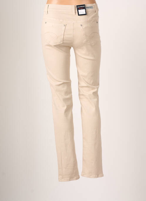 Pantalon slim bej ANNA MONTANA femeie