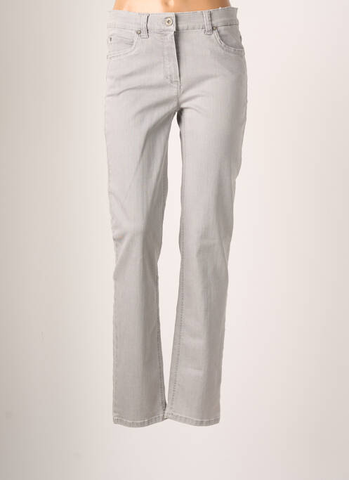 Pantalon drept gri ANNA MONTANA femeie
