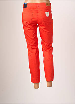 Pantalon 7/8 elasticitate talie joasă portocalie TONI DRESS femeie